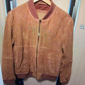 American Eagle Outfitters AEO Goatskin leather bomber style jacket size M NWOT